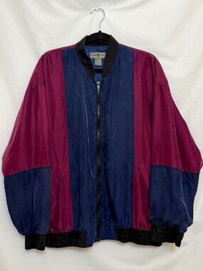 Vintage silk Robert Stock bomber
